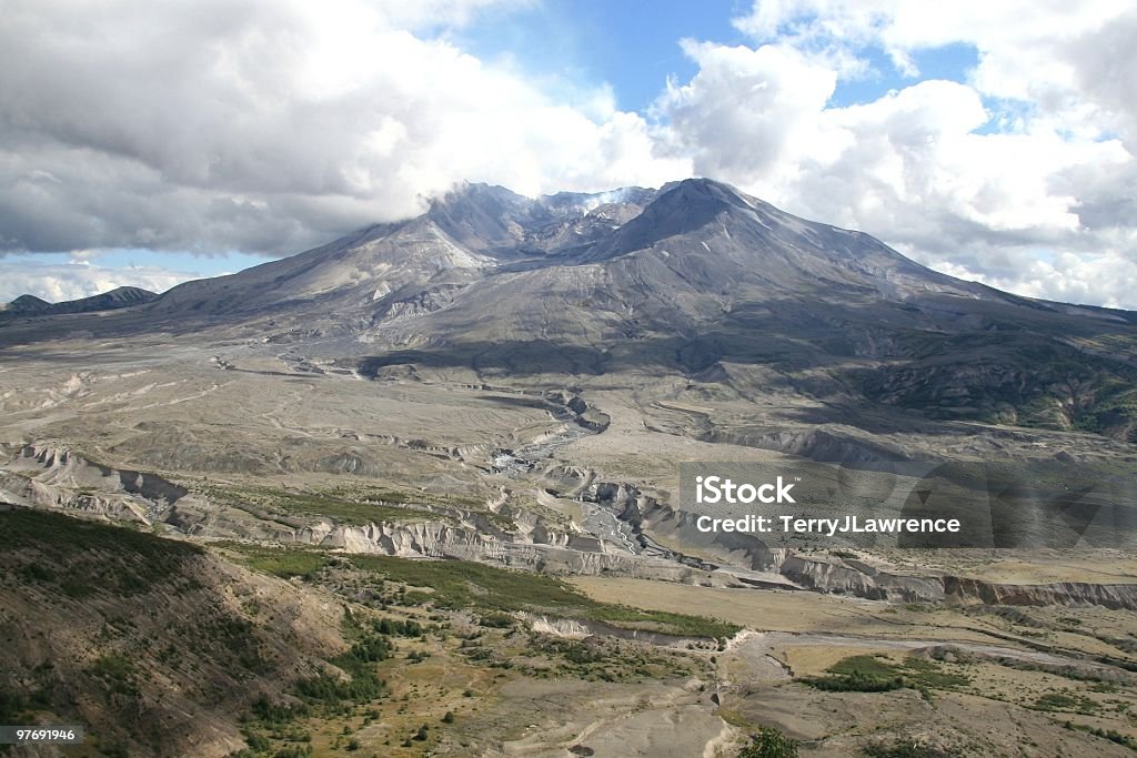 Crater of Mount St Helens, Washington State, Pacific Northwest USA  Cascade Range Stock Photo