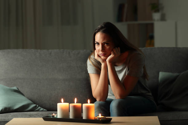 istock Angry woman during a blakout at home 976970080