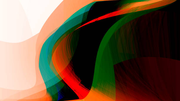 istock Colorful abstract smoke on black background 976975362