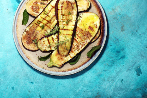 istock grilled eggplants seasoned with olive oil, garlic and mint 976991136