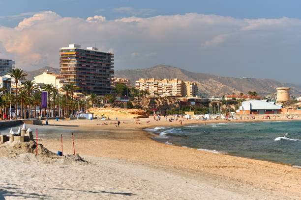 istock Sandy beach and cityscape El Campello. Alicante, Spain 977004030