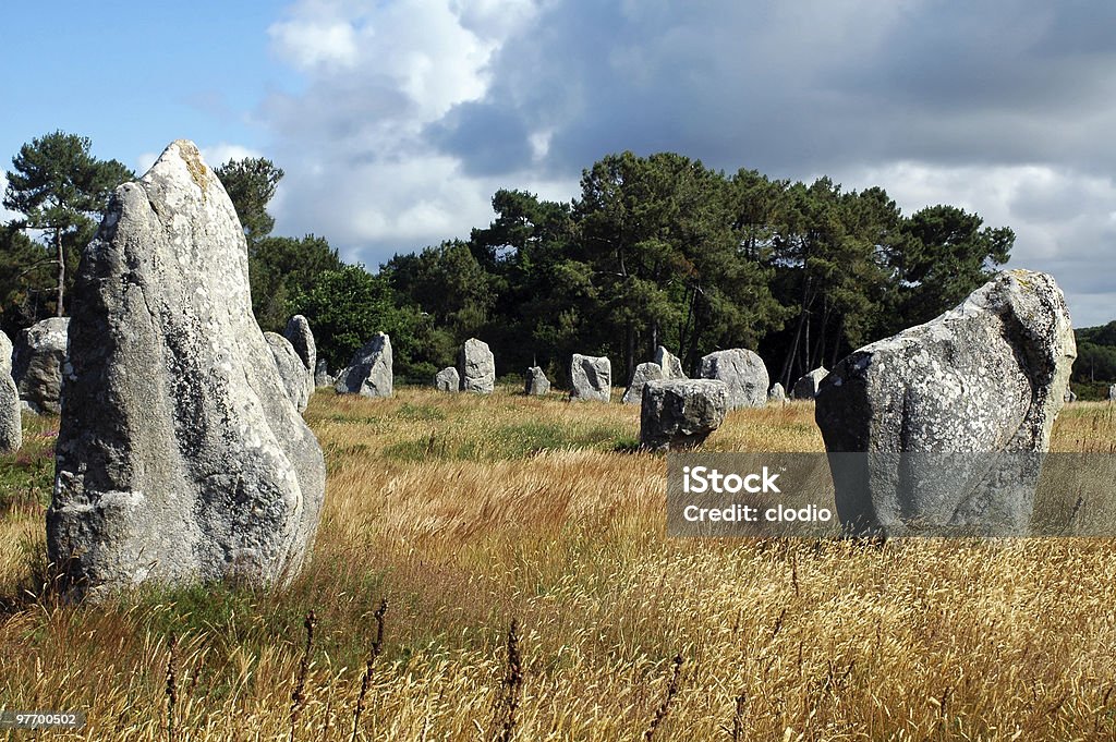 Carnac (Gran Bretaña)-alineamientos, dolmens y menhirs - Foto de stock de Bretaña libre de derechos