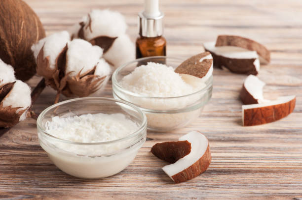 istock Natural hair treatment with coconut 977017128