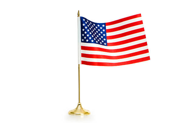 istock USA flag isolated on the white background 97701995