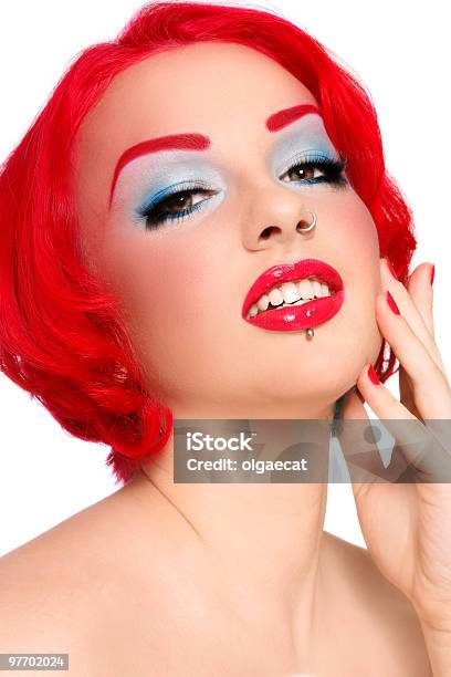 Czerwony Redhead - zdjęcia stockowe i więcej obrazów Ekscentryk - Ekscentryk, Kobiety, Czerwony