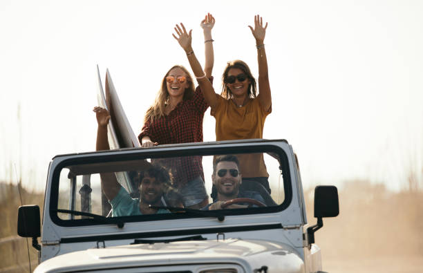 istock Joyful car ride to the beach 977057768