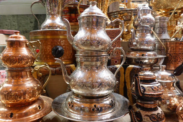 istock samovers for sale at the grand bazaar, istanbul 977058814