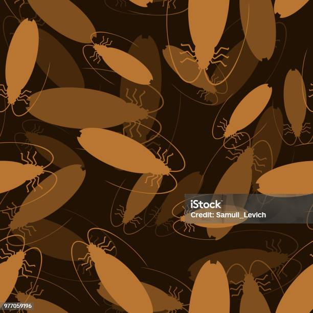 Cockroach Pattern Texture Cockroach Pattern Seamless Insect Background Beetle Ornament Bug ...