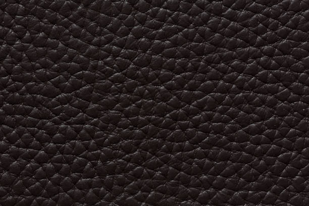 istock Stylish leather texture in dark colour 977076144