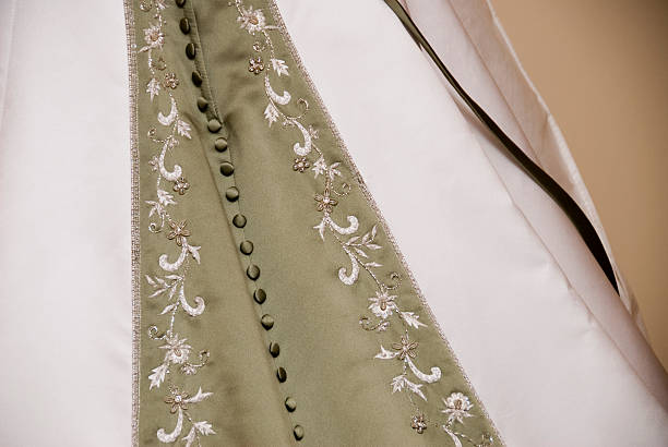 istock Wedding dress detail 97709651