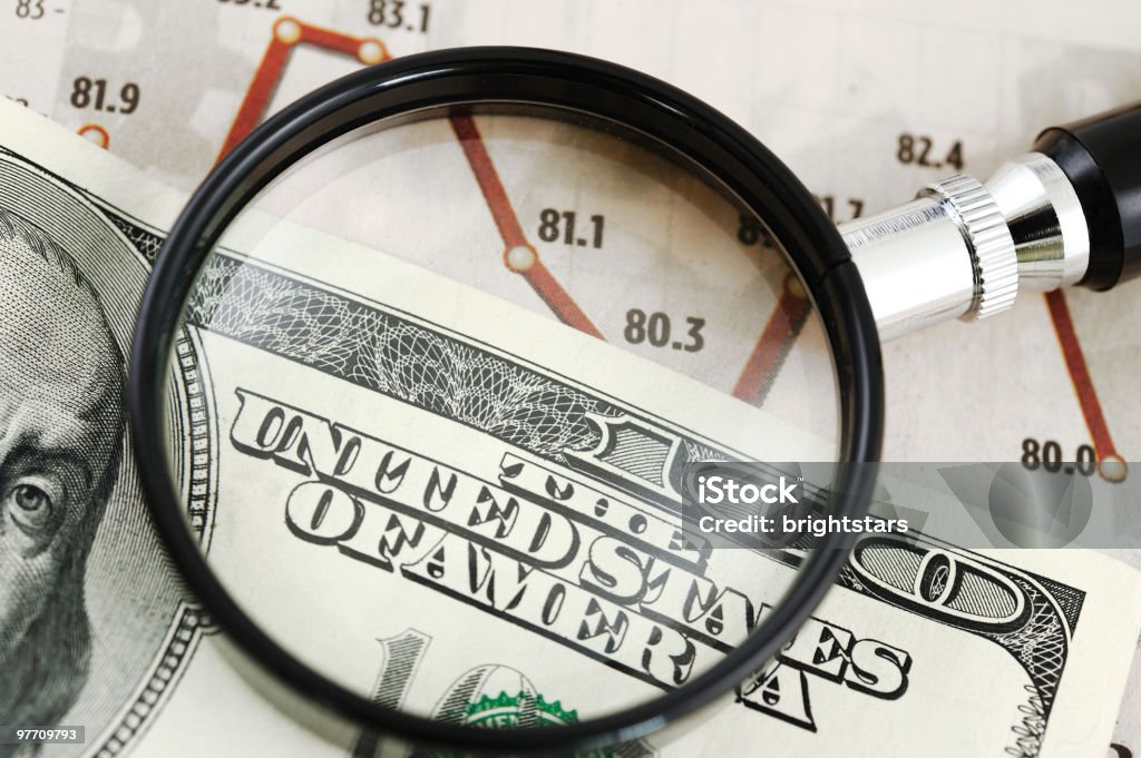 L'analisi finanziaria - Foto stock royalty-free di Affari