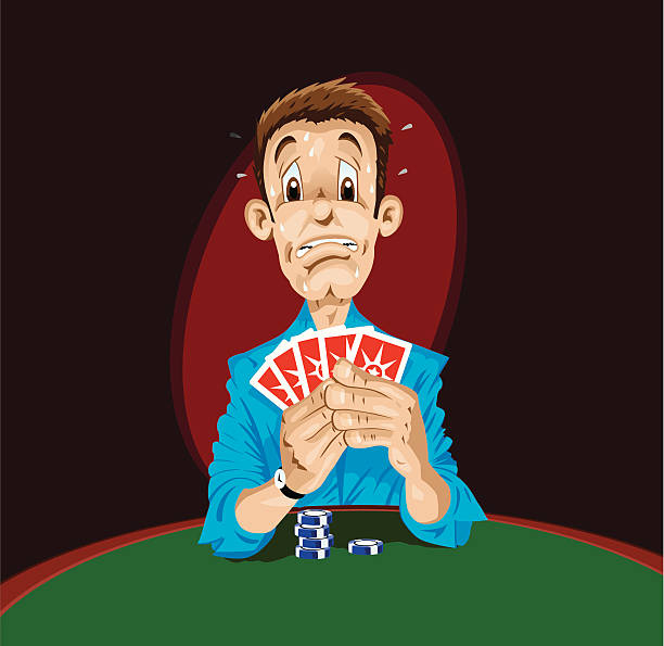 przestraszona pokera player - 4396 stock illustrations