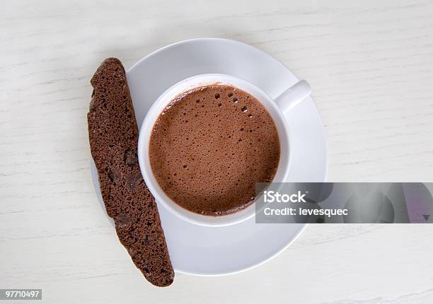 Hot Chocolate And Biscotti Stock Photo - Download Image Now - Biscotti, Chocolate, Color Image