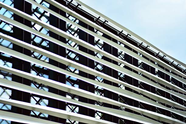 istock Steel facade of the building 977153812