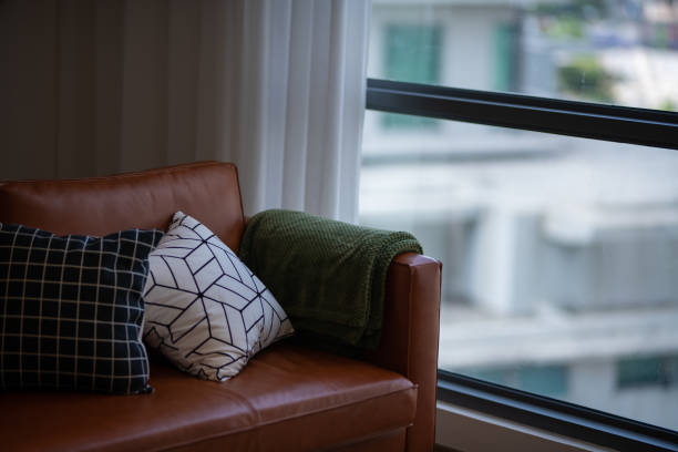 istock sofa with cushion in a domestic living room 977193914