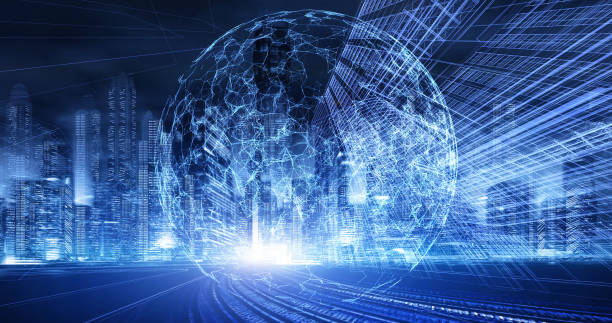 istock Digital wifi signals filling a city 977203240