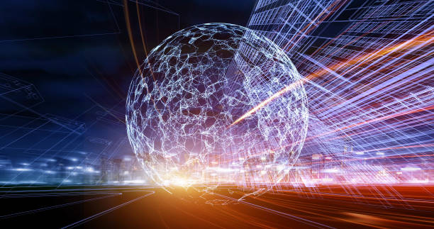 istock Digital wifi signals filling a city 977203316