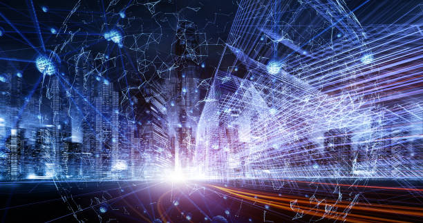 istock Digital wifi signals filling a city 977203324
