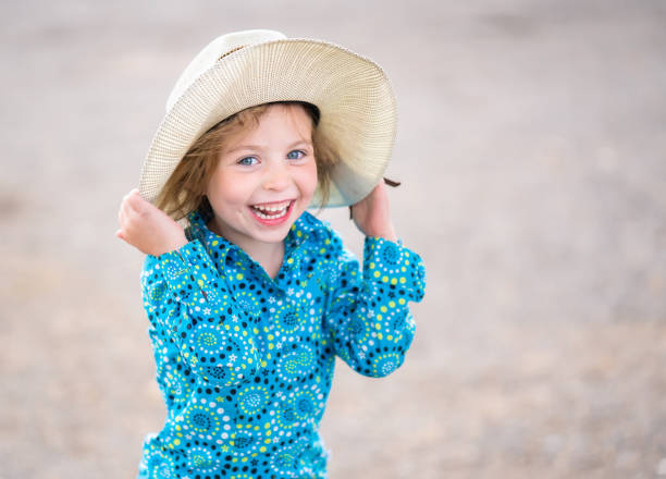 istock Cheerful little cowgirl 977207322