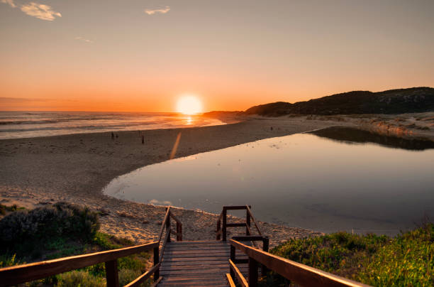 Sunset at Mouth of Margaret River, Australia