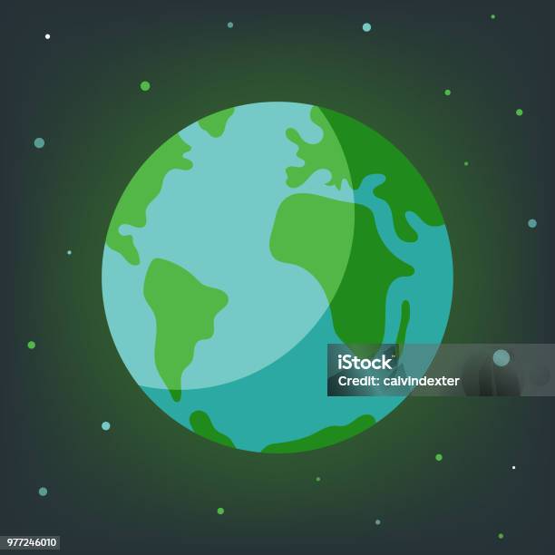 Planet Earth Stock Illustration - Download Image Now - Globe - Navigational Equipment, Outer Space, Cartoon
