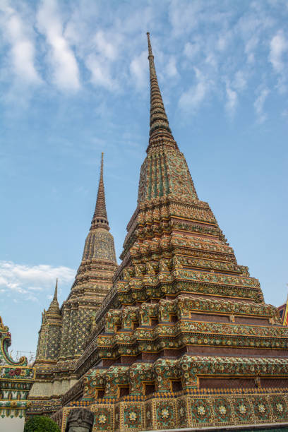 istock Pagoda is in Wat Pho that are decorated with glazed. 977279734