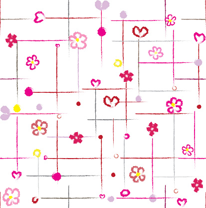 Cute Grid Pattern Stock Illustration - Download Image Now - Abstract ...