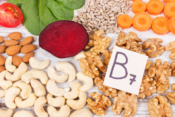 istock Nutritious different ingredients containing vitamin B7, natural minerals and fiber, healthy nutrition 977355964