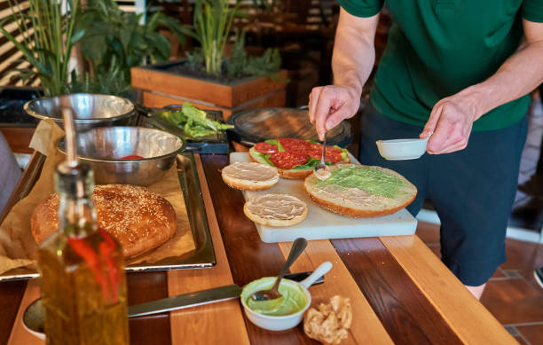 istock ingredients for cooking a Burger on the table 977365132