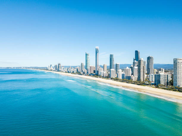 istock Surfers Paradise skyline aerial image 977365602
