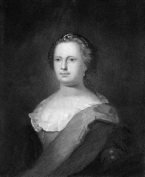 데버러 읽다, wife of benjamin franklin - 18th century style women portrait benjamin franklin stock illustrations