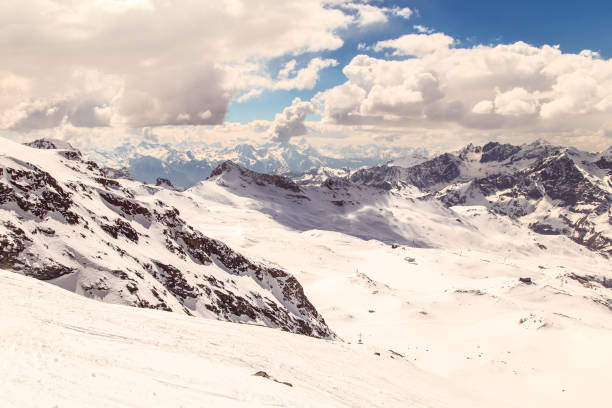 istock sunny day on the ski slopes of Cervinia 977396224