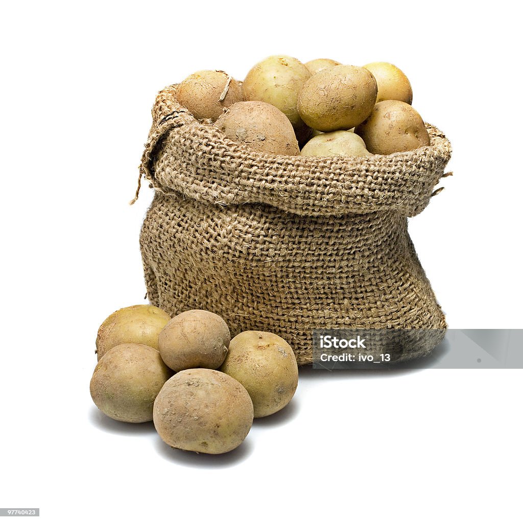 Sack of potatoes  Bag Stock Photo