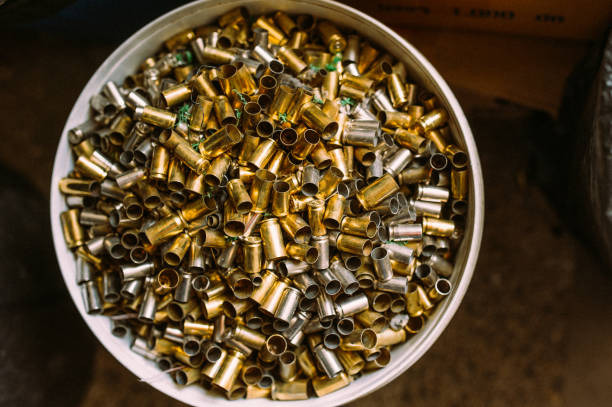 istock Pile of Bullet Shell Casings 977404500