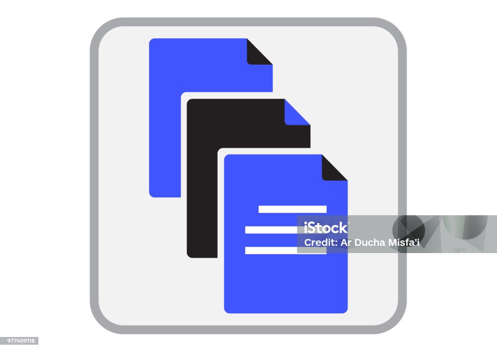 Document Stack Logo Document Stack Stock Illustration - Download Image Now - Archives ...