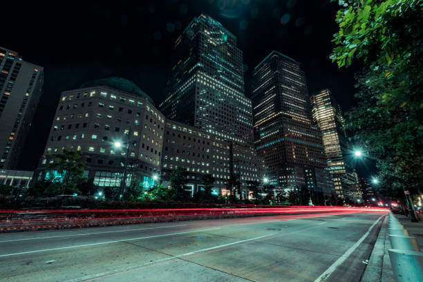 istock Manhattan Financial District at Night 977415160
