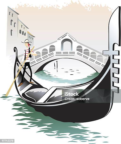 Venezia Gondolieri - Immagini vettoriali stock e altre immagini di Venezia - Venezia, Gondola, Acqua