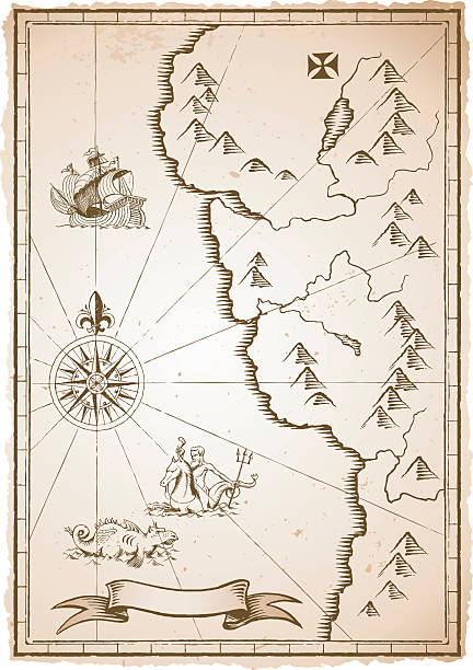 ilustrações, clipart, desenhos animados e ícones de o mapa - topography map equipment cartography