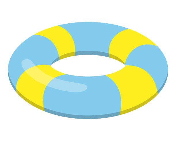 swim ring Swim ring illustration. inflated pool stock illustrations