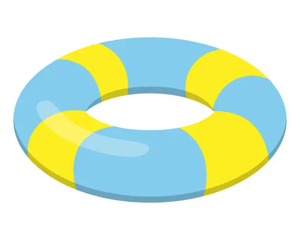 Vector illustration of swim ring