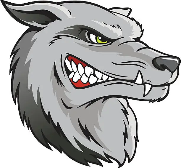 Vector illustration of Wolf Head