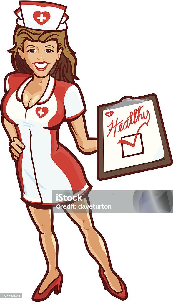 Fantasia Enfermeiro - Royalty-free Profissional de enfermagem arte vetorial