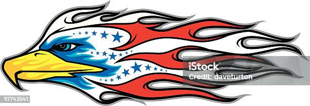 이글 Flamed 독수리에 대한 스톡 벡터 아트 및 기타 이미지 - 독수리, 문신, 미국 국기