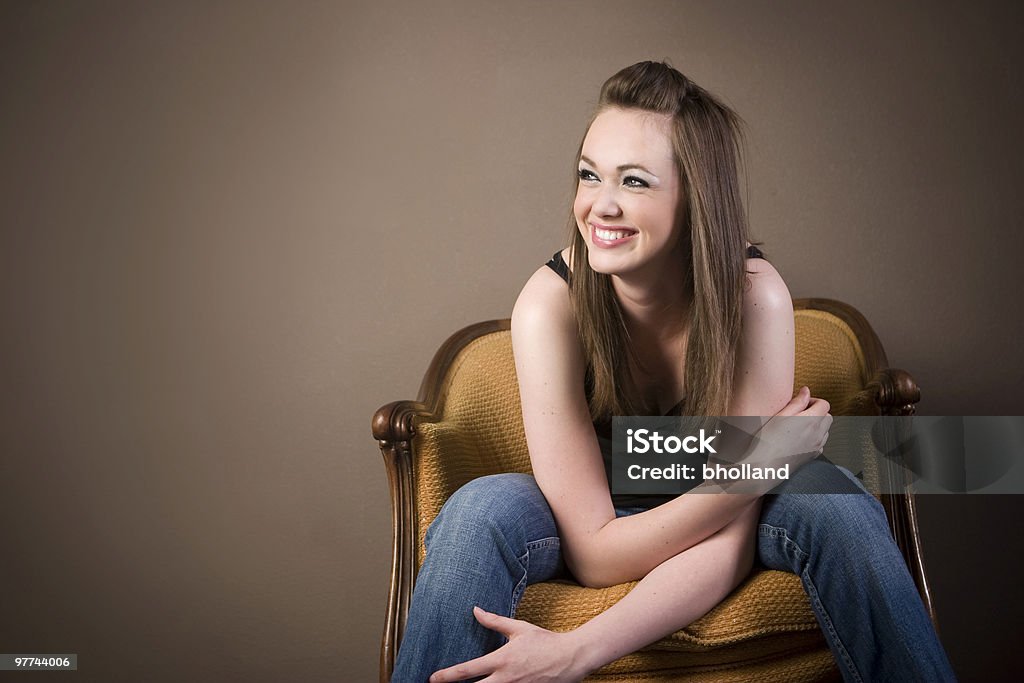 Ragazza felice - Foto stock royalty-free di Abbigliamento casual