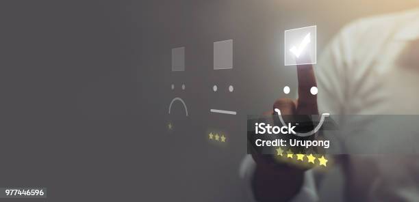 Customer Service Evaluation Concept Stock Photo - Download Image Now - Customer, Expertise, Service