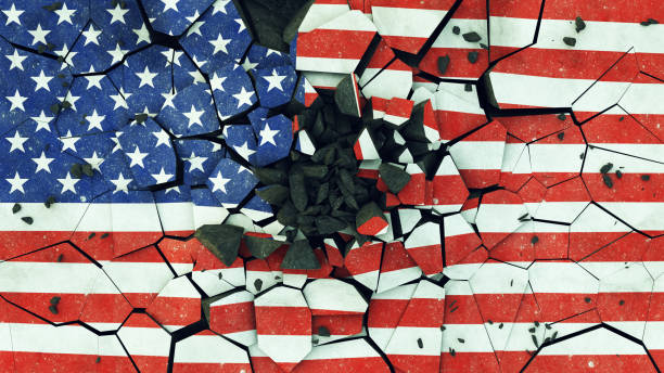 istock USA Flag On Cracked Concrete 977454294