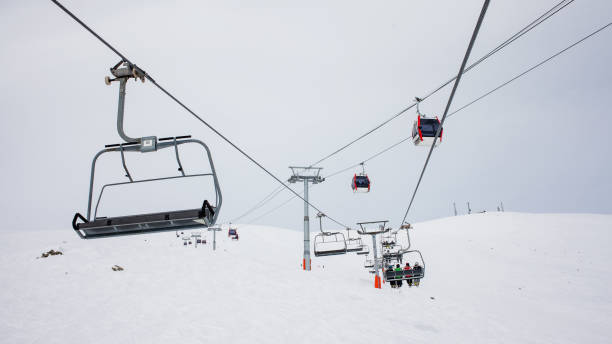 istock Ski lift in the Gudauri ski resort, Georgia 977454748