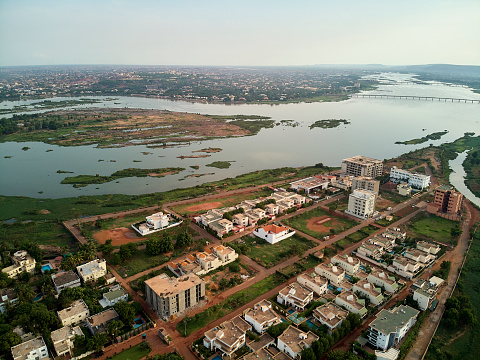 Bamako is the capital and largest city of Mali, with a population of 1.8 million. In 2006, it was estimated to be the fastest-growing city in Africa and sixth-fastest in the world. It is located on the Niger River, near the rapids that divide the upper and middle Niger valleys in the southwestern part of the country.