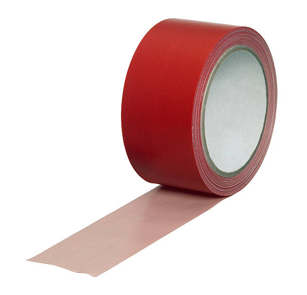 istock roll of red adhesive fabric tape 97746388