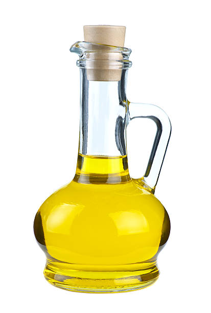 istock Small decanter with olive or sunflower oil 97747064
